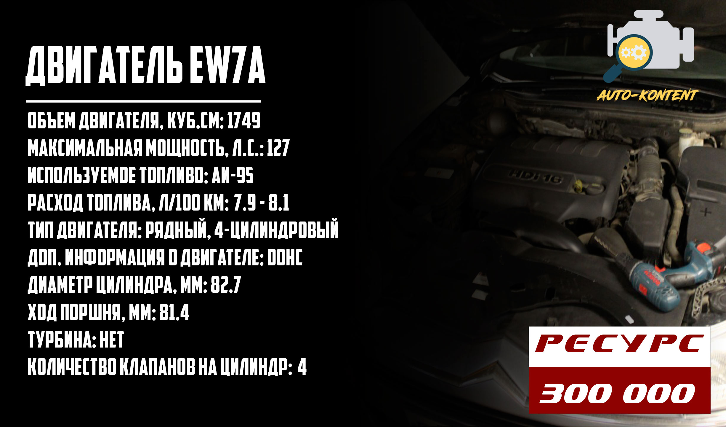 EW7A двигатель Ситроен С5