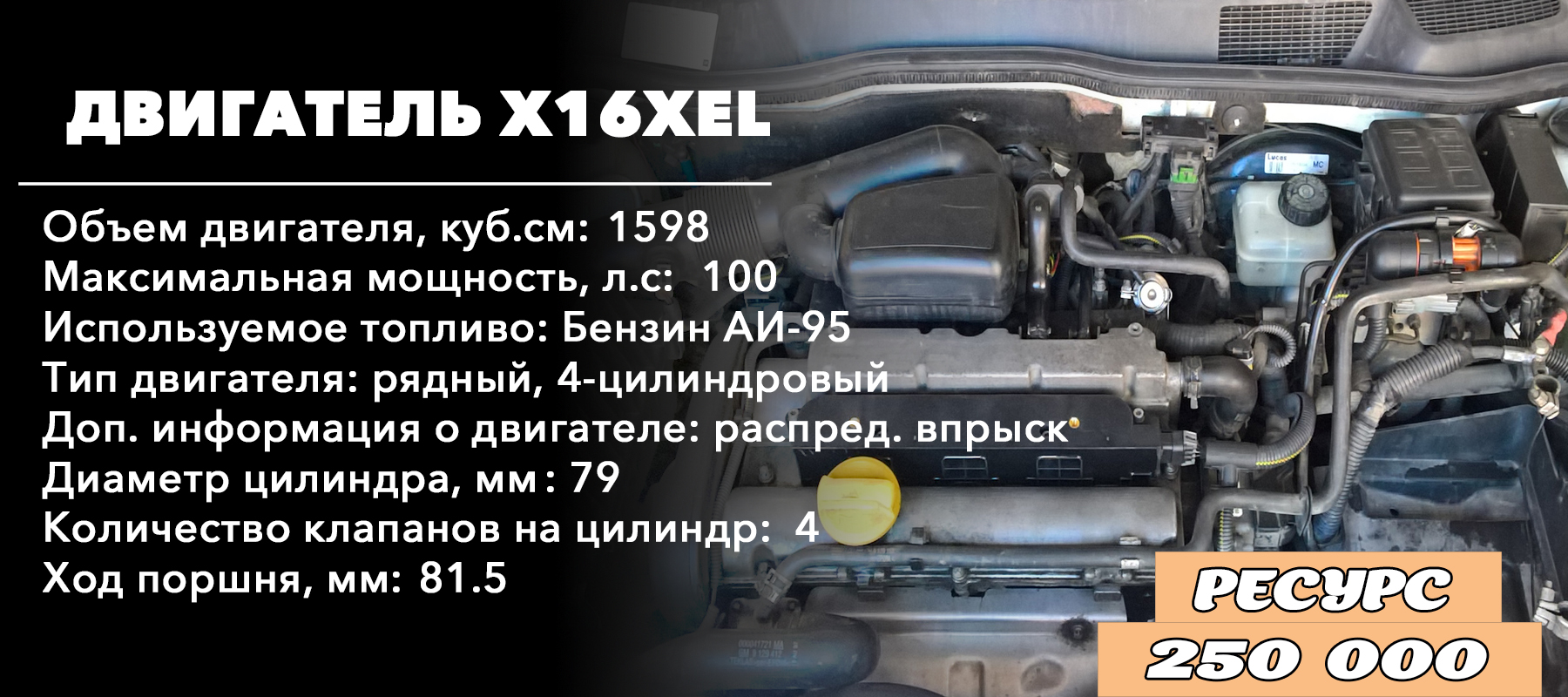 Ресурс двигателя Опель Зафира 1.6 - X16XEL