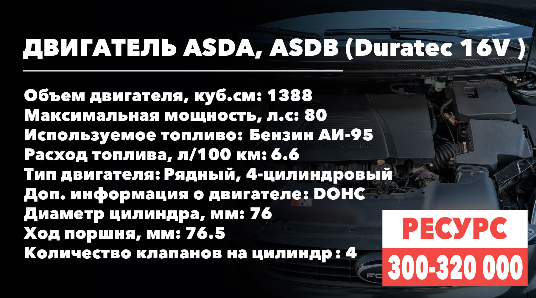 Ресурс 1.4 литрового двигателя Duratec 16V Форд Фокус