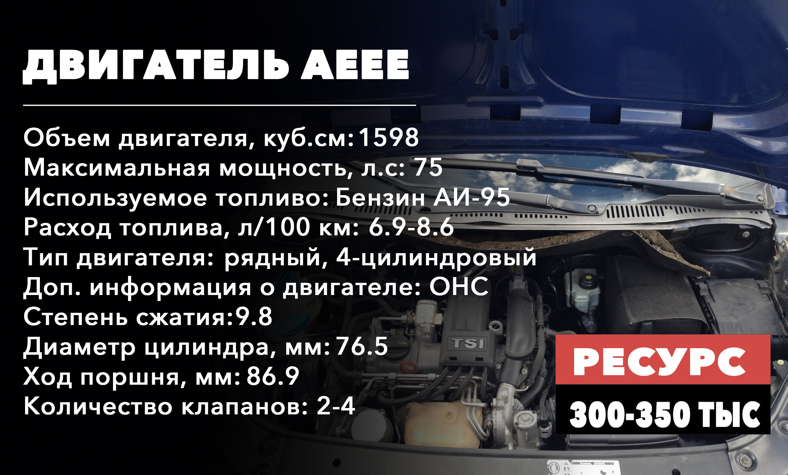 Сколько «ходят» моторы на 1.6 литра(AEEE)
